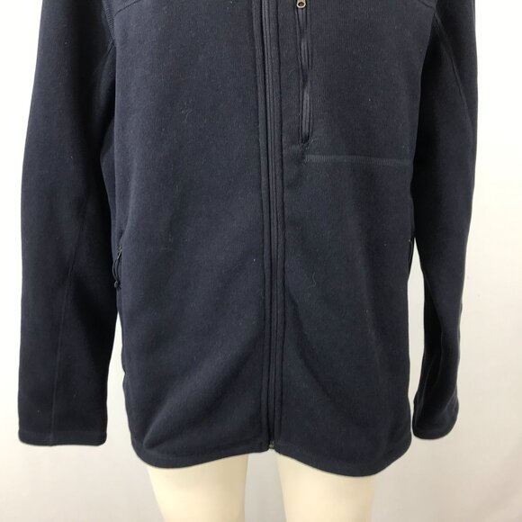 THE NORTH FACE ~ MENS XL ~ NAVY BLUE FULL ZIP FLEECE SWEATER JACKET - Picture 3 of 7